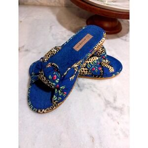 Printfresh Womens Bagheera Print Twist Slide Slippers 6 Loungewear Whimsical